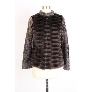 $3,950 Gorski Mink Fur Jacket SZ Small Brown LNWOT
